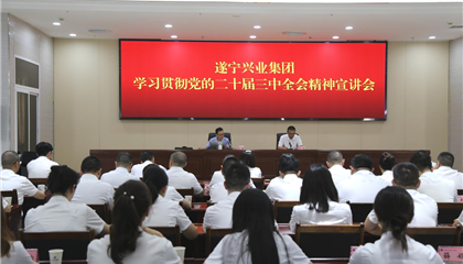 遂寧興業(yè)集團舉辦學(xué)習貫徹黨的二十屆三中全會精神宣講會